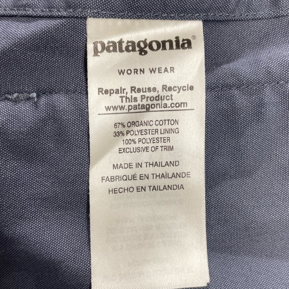 Patagonia Womens Prairie Dusk Barn Jacket Smolder Blue Military Style Coat Sz S - Picture 16 of 16